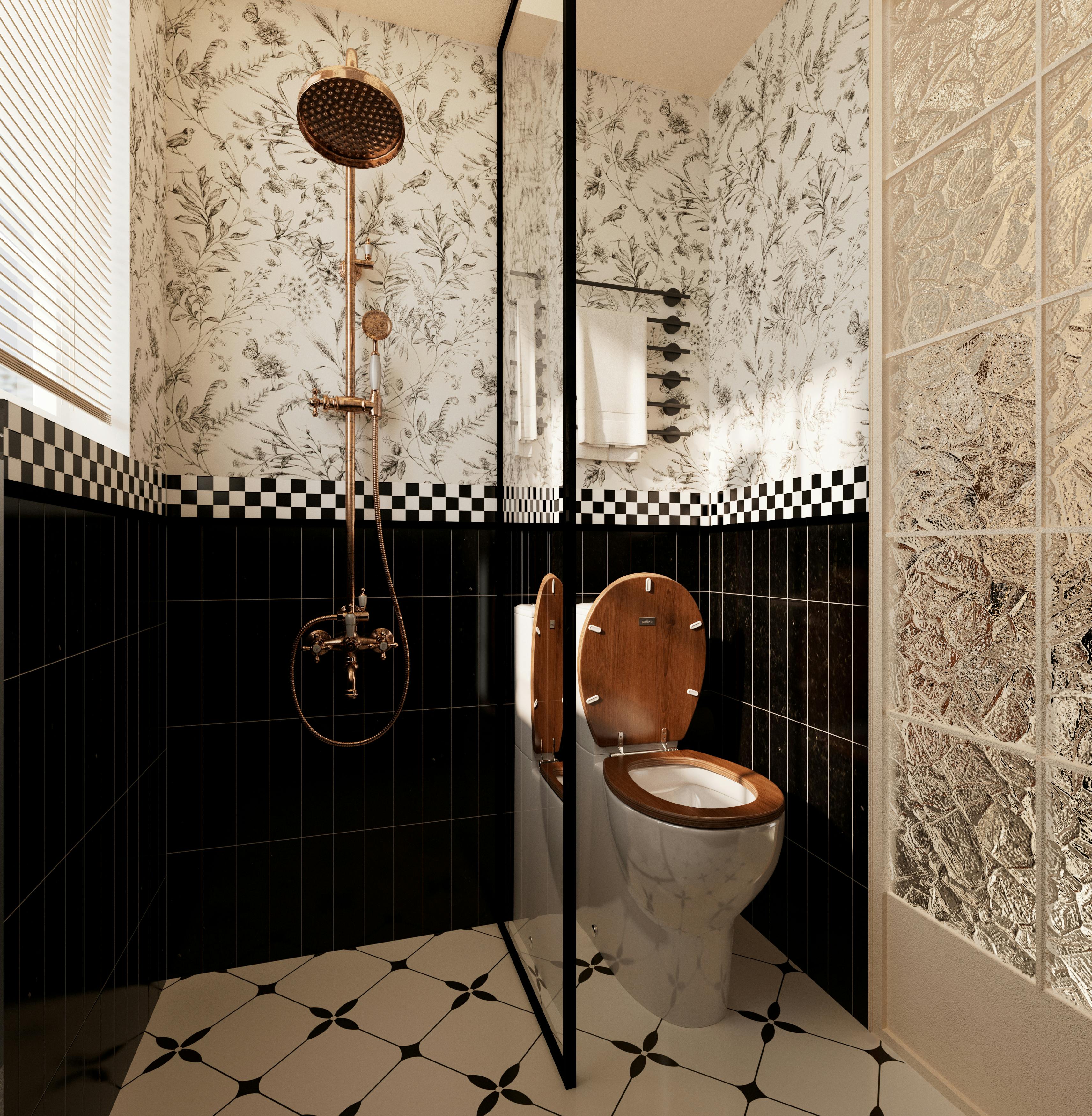 pedestal sink bathroom